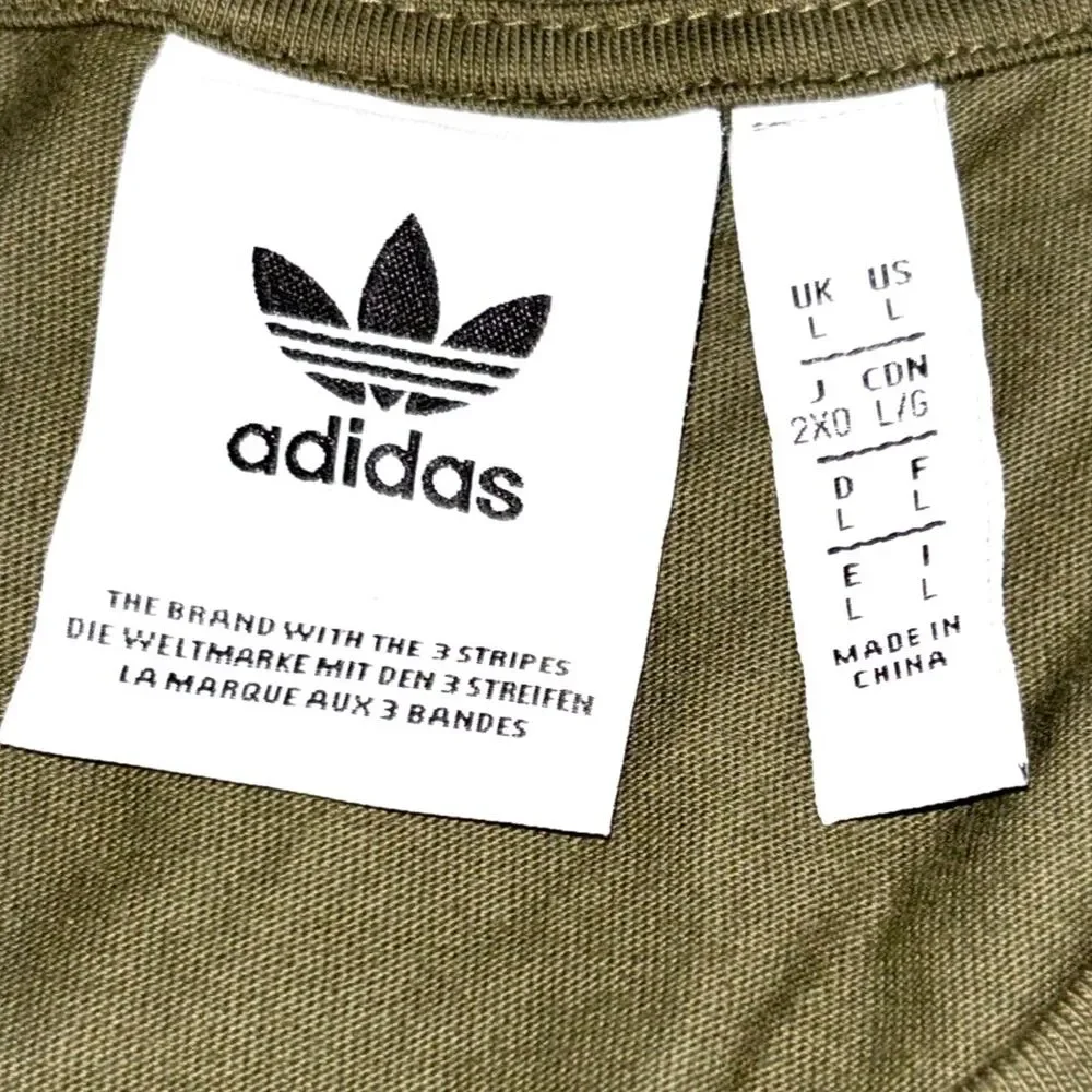 Adidas Men’s GRAPHICS TREFOIL SERIES TEE Green Large